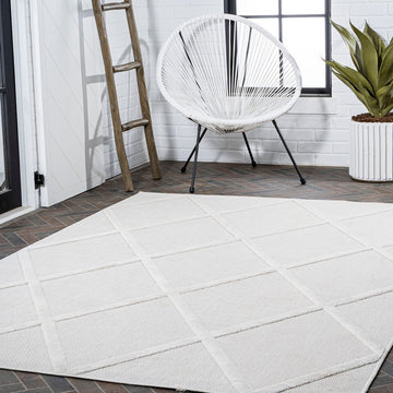 Salines Diamond Trellis Indoor/outdoor Area Rug